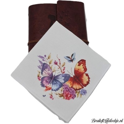 Zakdoek bloem vlinder 5 Zakdoek bloem vlinder 5