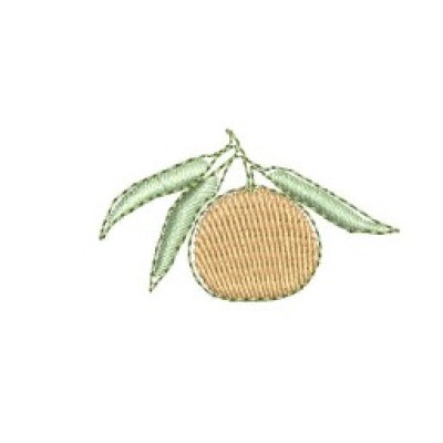 Borduurpatroon zakdoek mandarijn