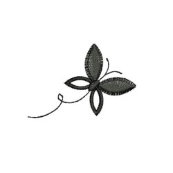 Borduurpatroon zakdoek mini vlinder