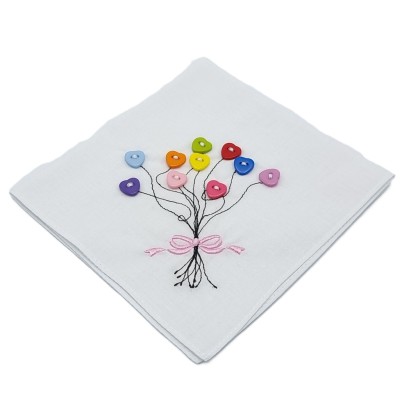 Zakdoekje hartjes knoop