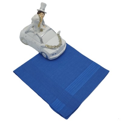 Herenzakdoek klassiek blauw