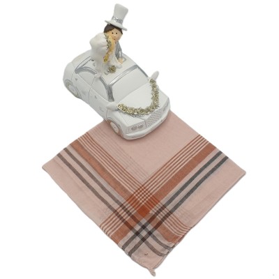 Zakdoek heren of dames zalm