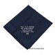 Herenzakdoek soft navy