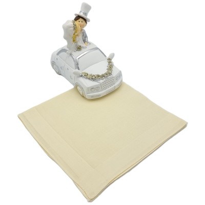 Herenzakdoek soft geel