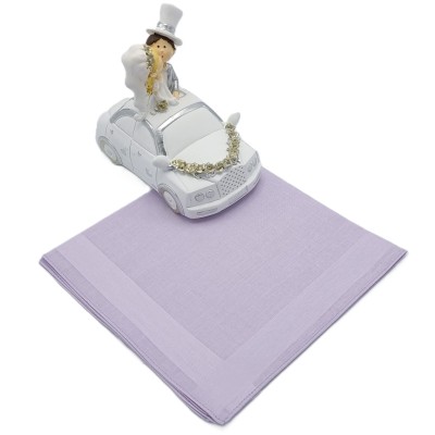 Herenzakdoek soft lila