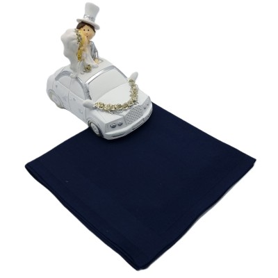 Herenzakdoek soft navy