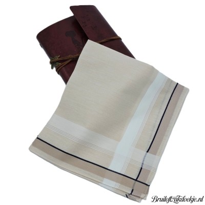 Herenzakdoek BART beige Herenzakdoek BART beige