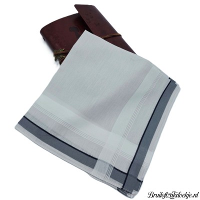 Herenzakdoek BART grijs Herenzakdoek BART grijs