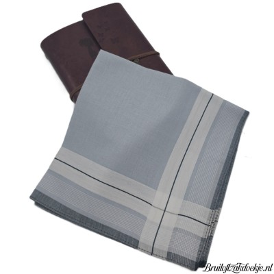 Herenzakdoek FINN grijs
