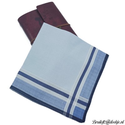 Herenzakdoek JENS blauw