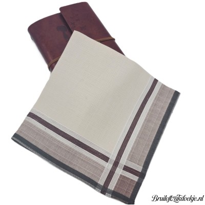 Herenzakdoek JENS ecru