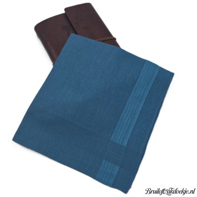 Herenzakdoek klassiek blauw Herenzakdoek klassiek blauw