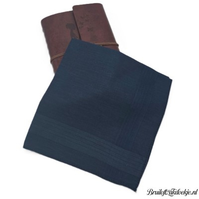 Herenzakdoek klassiek donkerblauw