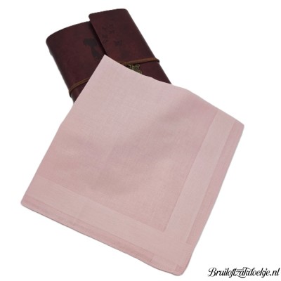 Herenzakdoek soft roze Herenzakdoek soft roze
