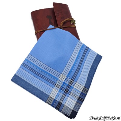Herenzakdoek JAN blauw