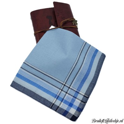 Herenzakdoek LEVI blauw