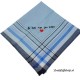 Herenzakdoek LEVI blauw