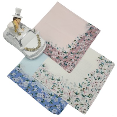 Herenzakdoek Bloem 3 kleuren