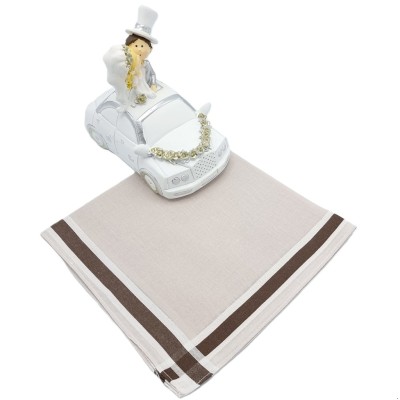 Herenzakdoek JACK ecru
