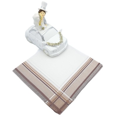 Herenzakdoek LUCAS bruin