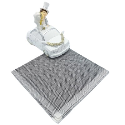 Herenzakdoek NOUD grijs Herenzakdoek NOUD grijs