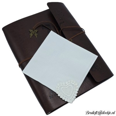 Dameszakdoek wit hart