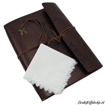 Dameszakdoek kant COCO wit