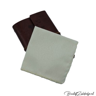Dameszakdoek maanrand champagne
