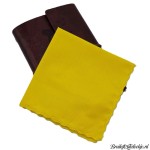 Dameszakdoek geel maanrand Dameszakdoek geel maanrand