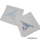 Dameszakdoek wit-ivoor maanrand 30cm