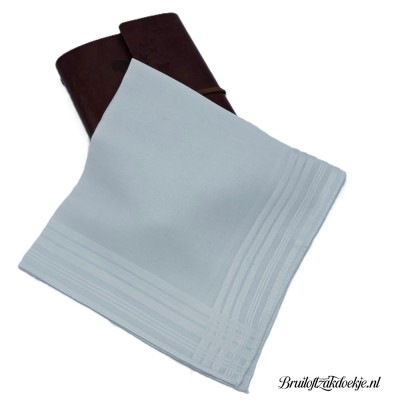 Herenzakdoek wit trendy