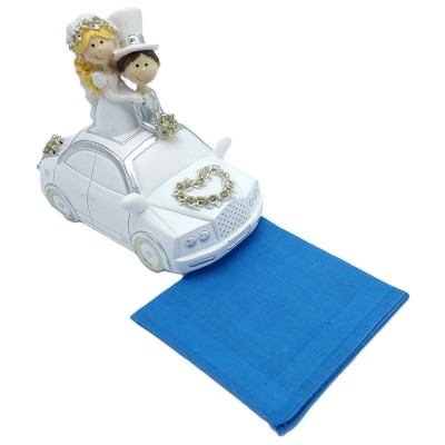 Zakdoekje mini blauw