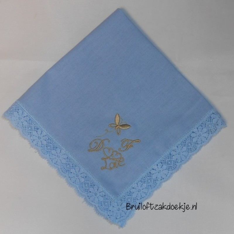 Zeeslak Aanbeveling parachute Dames zakdoek blauw julia