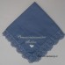 Dames zakdoek kleur korenblauw SOPHIE