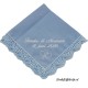Dameszakdoek kant blauw FIEN