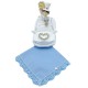 Dameszakdoek kant blauw FIEN