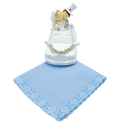 Dameszakdoek blauw JULIA