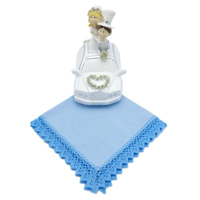 Dameszakdoek blauw ODETTE