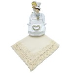 Dameszakdoek ecru DOUTZEN