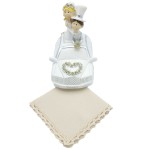 Dameszakdoek ecru PLEUN