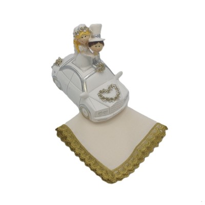 Dameszakdoek ecru GOUD